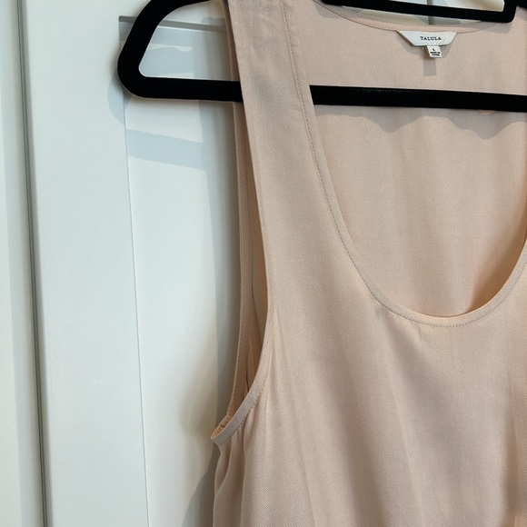 Aritzia Talula Light Peach Sleeveless Sun Dress Women size L - Picture 8 of 16